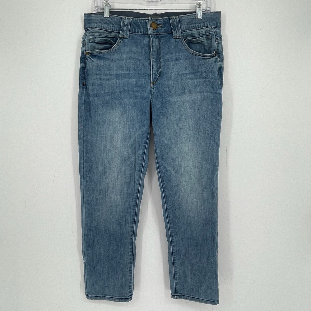 Democracy Women's Blue Ab Technology Slim Stretch Ankle Denim Jeans Size 12